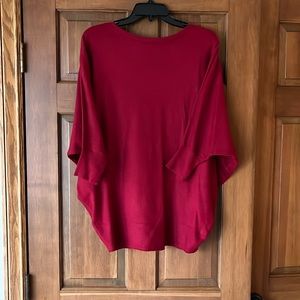 Philosophy Dolman sleeve Red sweater